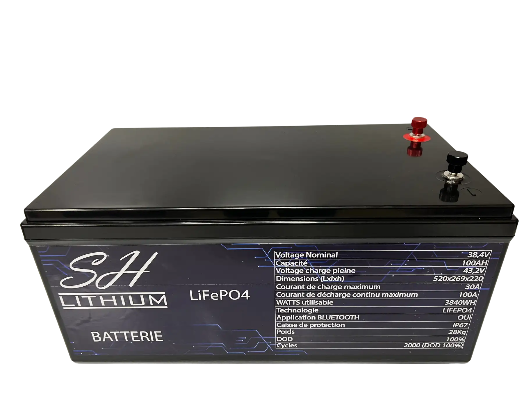 Batterie LiFePO4 et Chargeur 36V (Étanche)