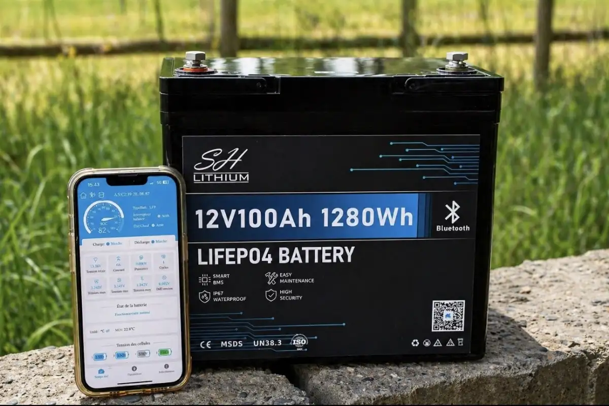 Offre batterie 12V100A Lifepo4 +chargeur